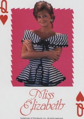 1991 U.S. Playing Card WWF - Miss Elizabeth #QH