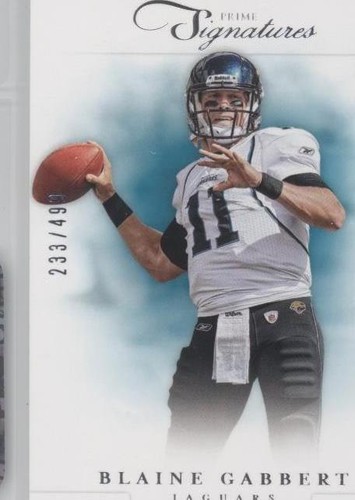 2012 Panini Prime Signatures Blaine Gabbert #34