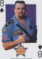 1991 U.S. Playing Card WWF - Big Boss Man #8S