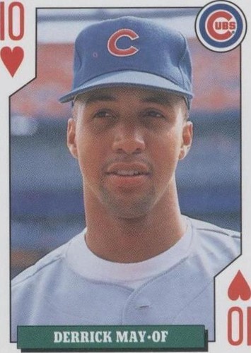 1992 Bicycle Baseball Rookies Playing Cards - Derrick May #10H
