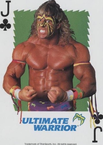 1991 U.S. Playing Card WWF - Ultimate Warrior #JC