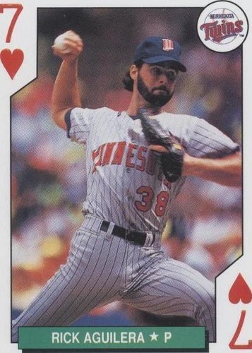 1991 U.S. Playing Cards Major League All-Stars - Rick Aguilera #7H