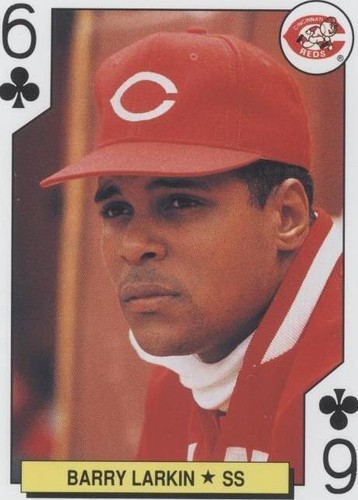 1991 U.S. Playing Cards Major League All-Stars - Barry Larkin #6C