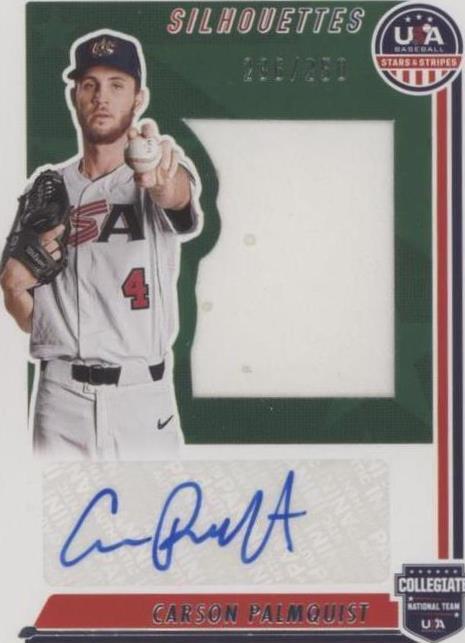 2022 Panini USA Baseball Stars & Stripes - Carson Palmquist #SIL-CP