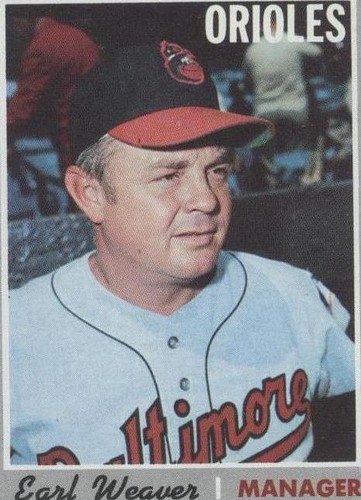 MLB  アール ウィーバー　直筆サイン入りフォト　ボルチモアオリオールズ Earl Weaver Signed 8x10 Photo 1970 Orioles World Series