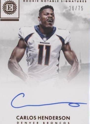 2017 Panini Encased Carlos Henderson #RN-CHS