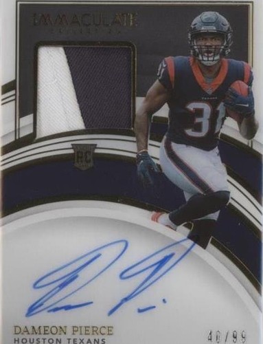 2022 Panini Immaculate Collection Dameon Pierce #132