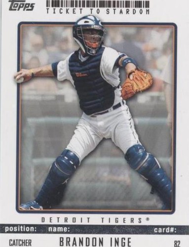 2009 Topps Ticket To Stardom - Brandon Inge #82