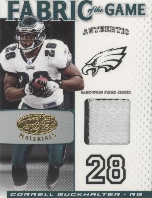 2007 Leaf Certified Materials Correll Buckhalter #FOG-22