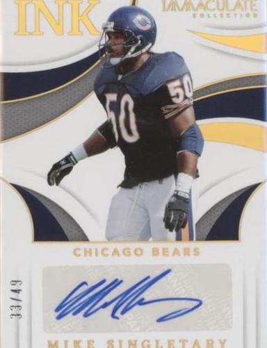 2022 Panini Immaculate Collection Mike Singletary #INK-MSI