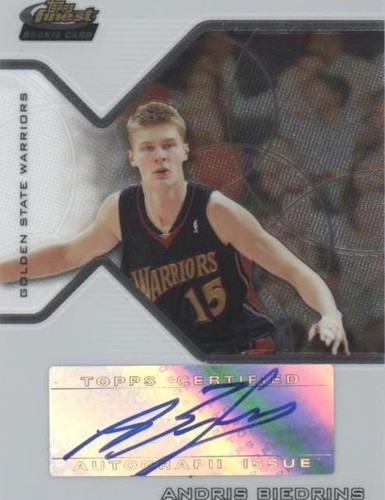 2004-05 Topps Finest - Andris Biedrins #187