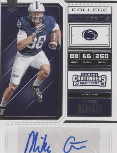 2018 Panini Contenders Draft Picks Mike Gesicki #165