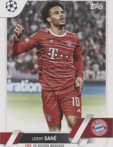 Hironobu Sato　バイエルン　 L 2024-25 Topps UEFA Club LEROY SANE #141 Green Flowfractor FC
