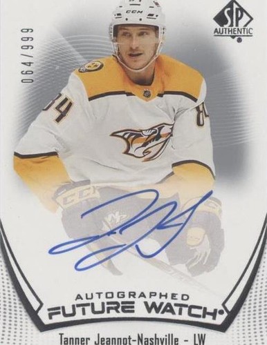 2021-22 SP Authentic - Tanner Jeannot #198