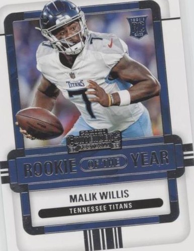 2022 Panini Contenders Malik Willis #ROY-MWI