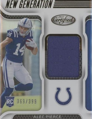 2022 Panini Certified Alec Pierce #NGJ-AP