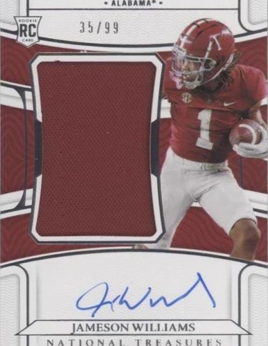 2022 Panini National Treasures Collegiate Jameson Williams #41
