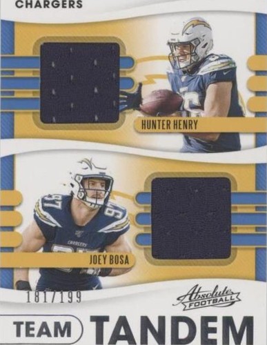 2020 Panini Absolute Hunter Henry Joey Bosa #34