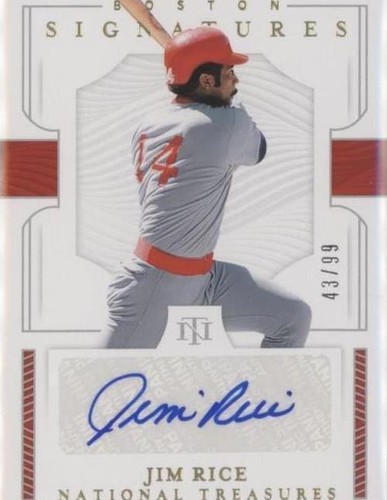 2019 Panini National Treasures - Jim Rice #S-JI