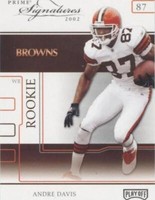 2002 Playoff Prime Signatures Andra Davis #104