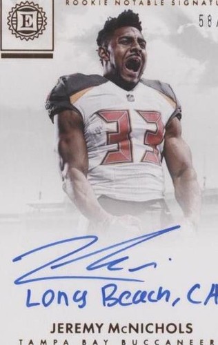 2017 Panini Encased Jeremy McNichols #RN-JMN