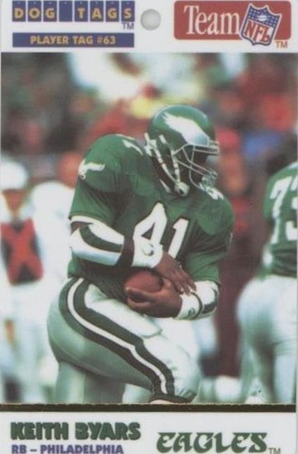 1992 Dog Tags Keith Byars #63
