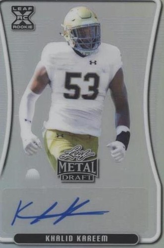 2020 Leaf Metal Draft Khalid Kareem #BA-KK1