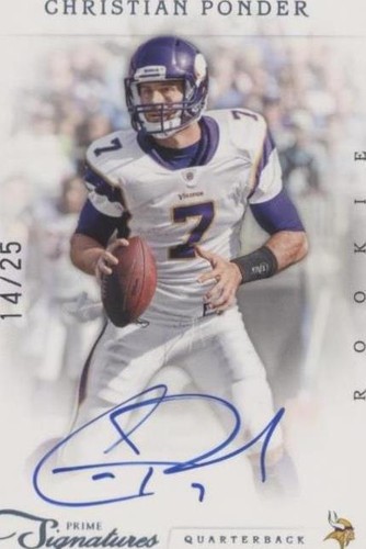 2011 Panini Prime Signatures Christian Ponder #233