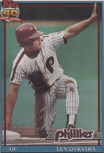 1991 Topps - Lenny Dykstra #345