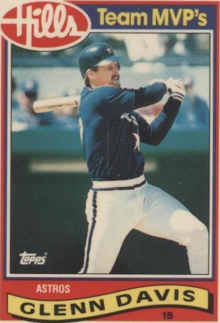Jugador Más Valioso del Equipo Topps Hills 1989 - Glenn Davis #10