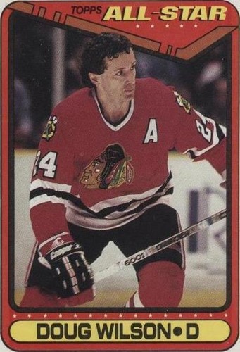1990-91 Topps #203b Doug Wilson Chicago Blackhawks | eBay