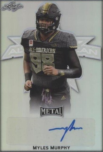 2020 Leaf Metal U.S. Army All-American Bowl Myles Murphy #BA-MM5