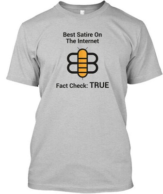 Babylon Bee Fact Check and Mugs Tee T-Shirt Made in the USA Size S to 5XL