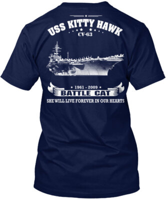 USS Kitty Hawk CV 63 Tee T-Shirt Made in the USA Size S to 5XL