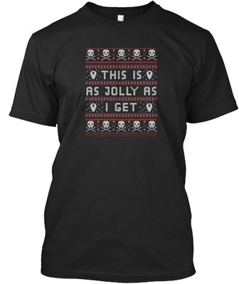 Emo Gothic Ugly Christmas Sweater Emo T-Shirt Made in the USA Size S to 5XL