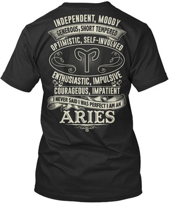 I Am An Aries T-Shirt Made in the USA Size S to 5XL