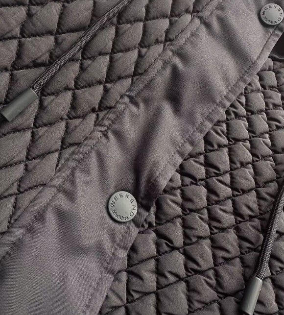 Pre-owned Max Mara Lady Weekend Maxmara Solid Color Hooded Waistband Casual Down Jacket In Black