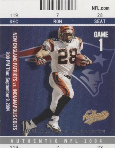 2004 Fleer Authentix Corey Dillon #66