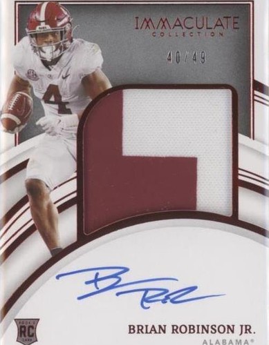 2022 Panini Immaculate Collection Collegiate Brian Robinson Jr. #89