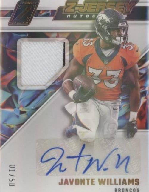2022 Panini Zenith Javonte Williams #ZJA-JAW