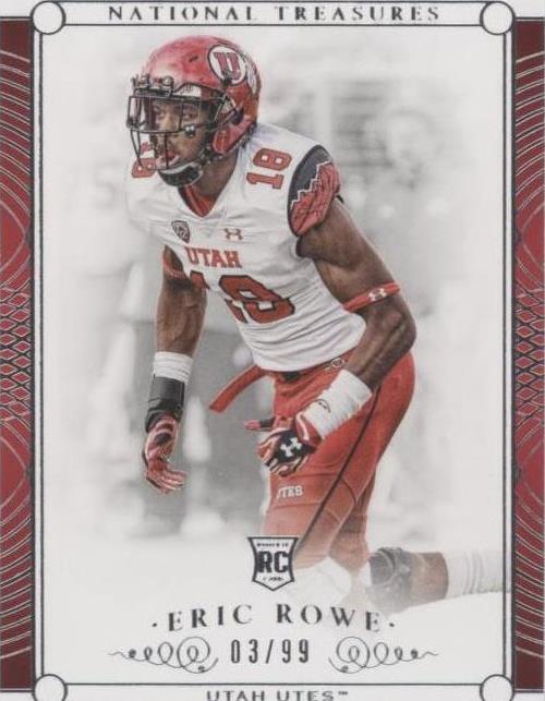 2015 Panini National Treasures College Eric Rowe #171