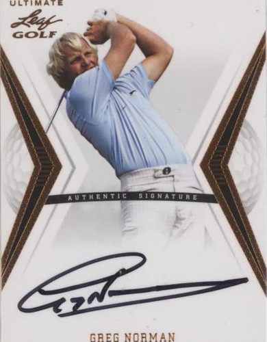 2012 Leaf Ultimate - Greg Norman #BA-GN1