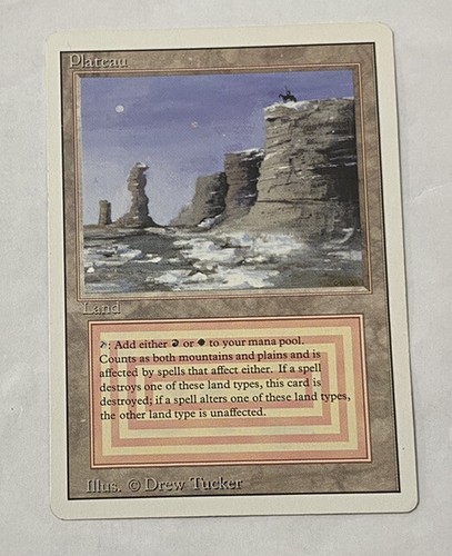 plateau MTG デュアルランド Amazon.com: Magic: the Gathering - Plateau - Revised Edition