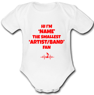 Until @ I Wake babygrow Baby vest grow music pesonalised fan gift r