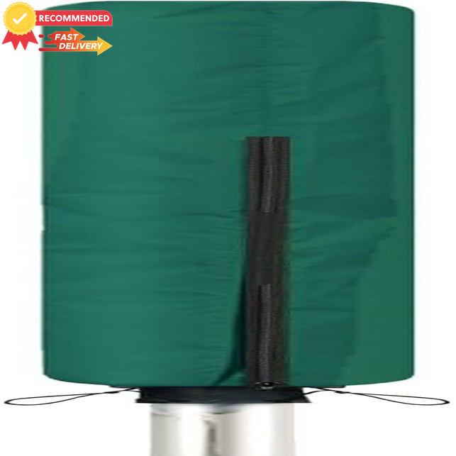 Waterproof Rotary Washing Line Cover 165x15cm Green Outdoor Parasol Cover