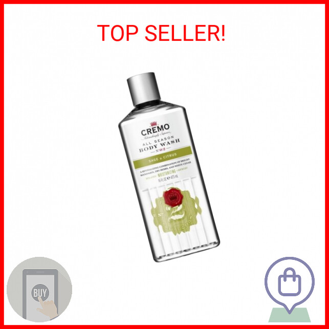 Cremo All Season Body Wash, Sage & Citrus, 16 Ounce