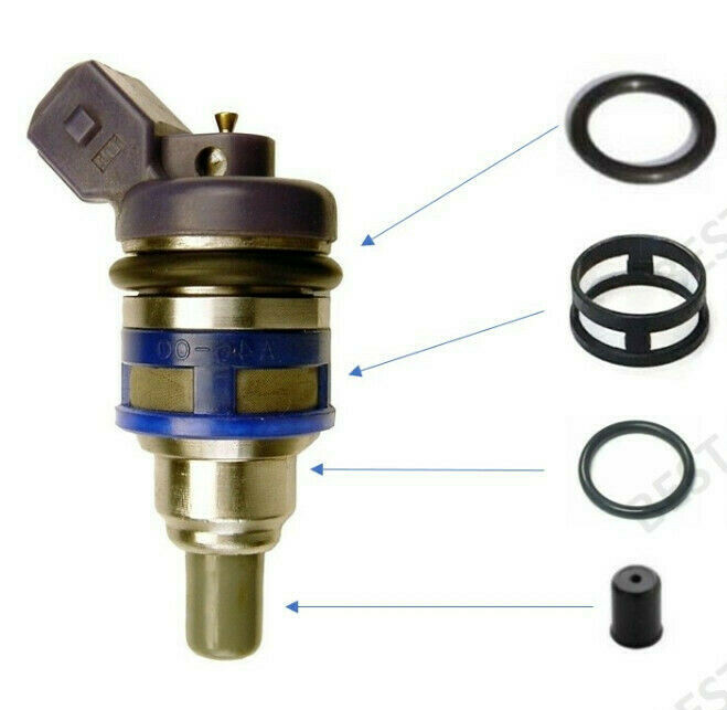 Side Feed Fuel Injector Repair Service Kit for 1990 - 1994