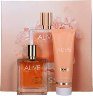 Alive By Hugo Boss For Women Set: Eau de Parfum+Body Lotion 1.6oz+2.5oz New