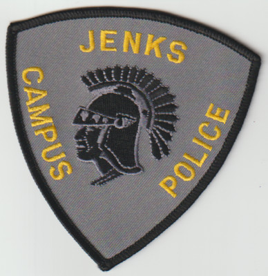Jenks Campus OK no shield shape patch