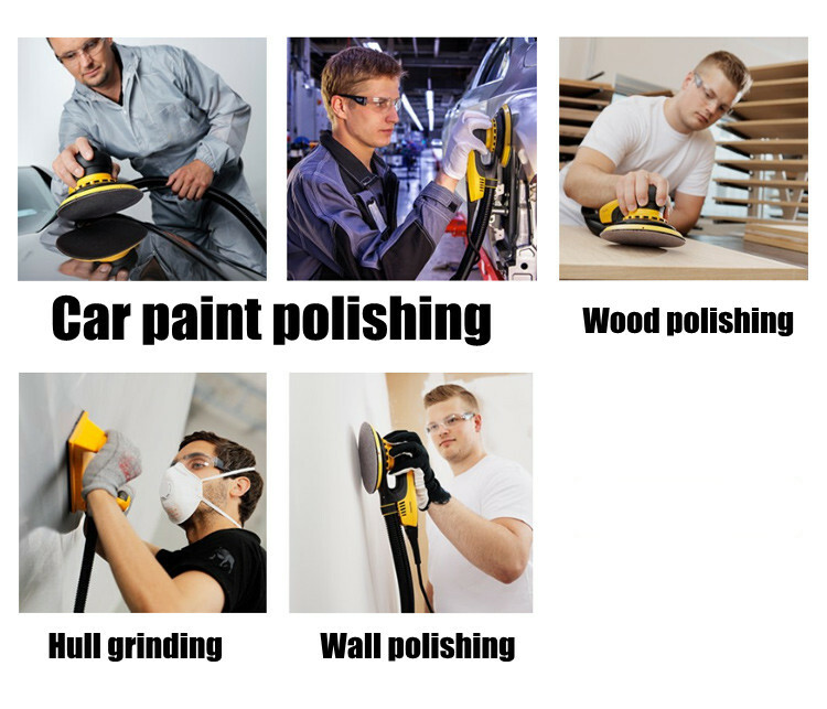 6 inch 80 - 320 Grit Sanding Discs 17 Hole Dry Round Hook Loop Sander Sand Paper